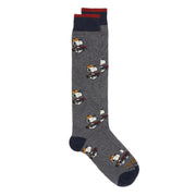 Calze Snoopy Caddy Allover Unisex Grigio Scuro FW230021 2 GRIGIO SCURO SOX IN THE BOX 