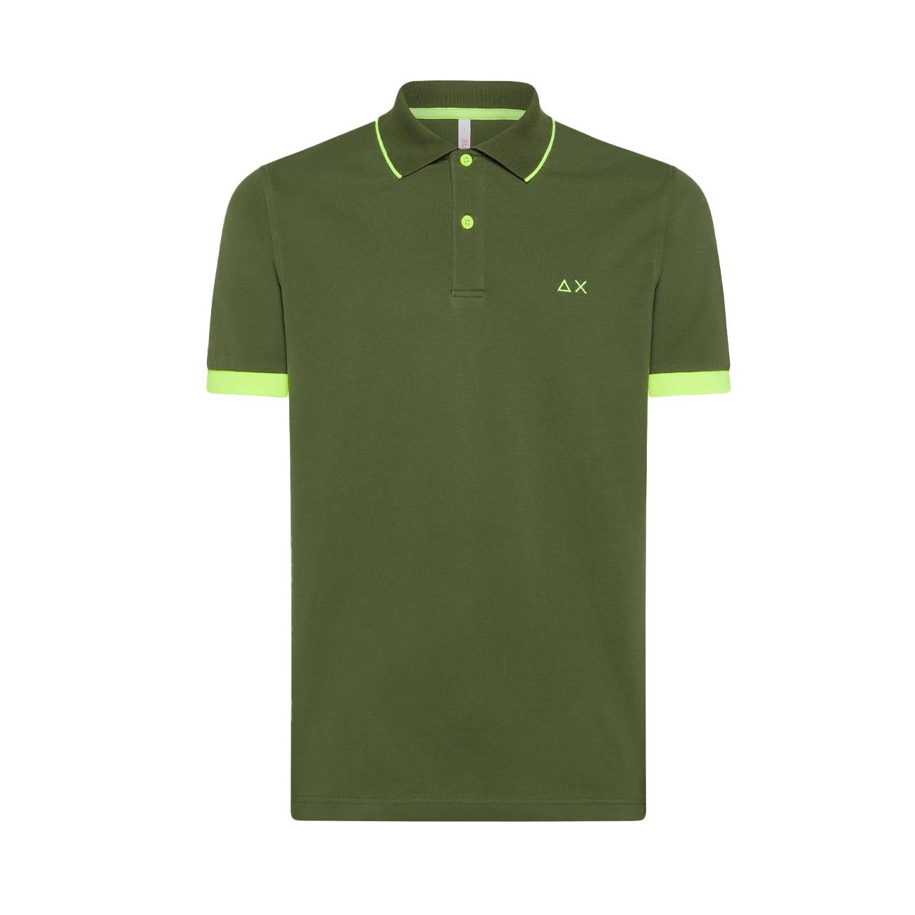 Polo Profili Fluo Uomo Verde A34120 37 VERDE SUN68 