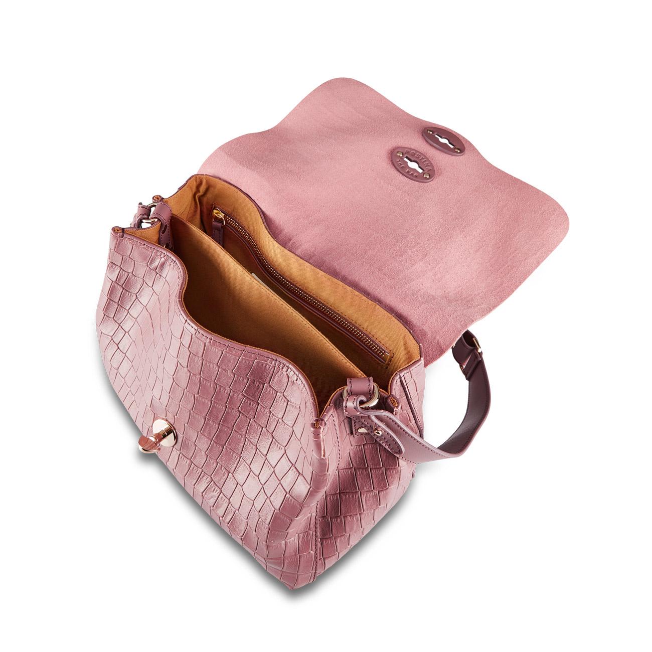 Borsa Postina S Cayman Donna Brown Malva 068090 0740000 S Z0720 BROWN MALVA ZANELLATO 