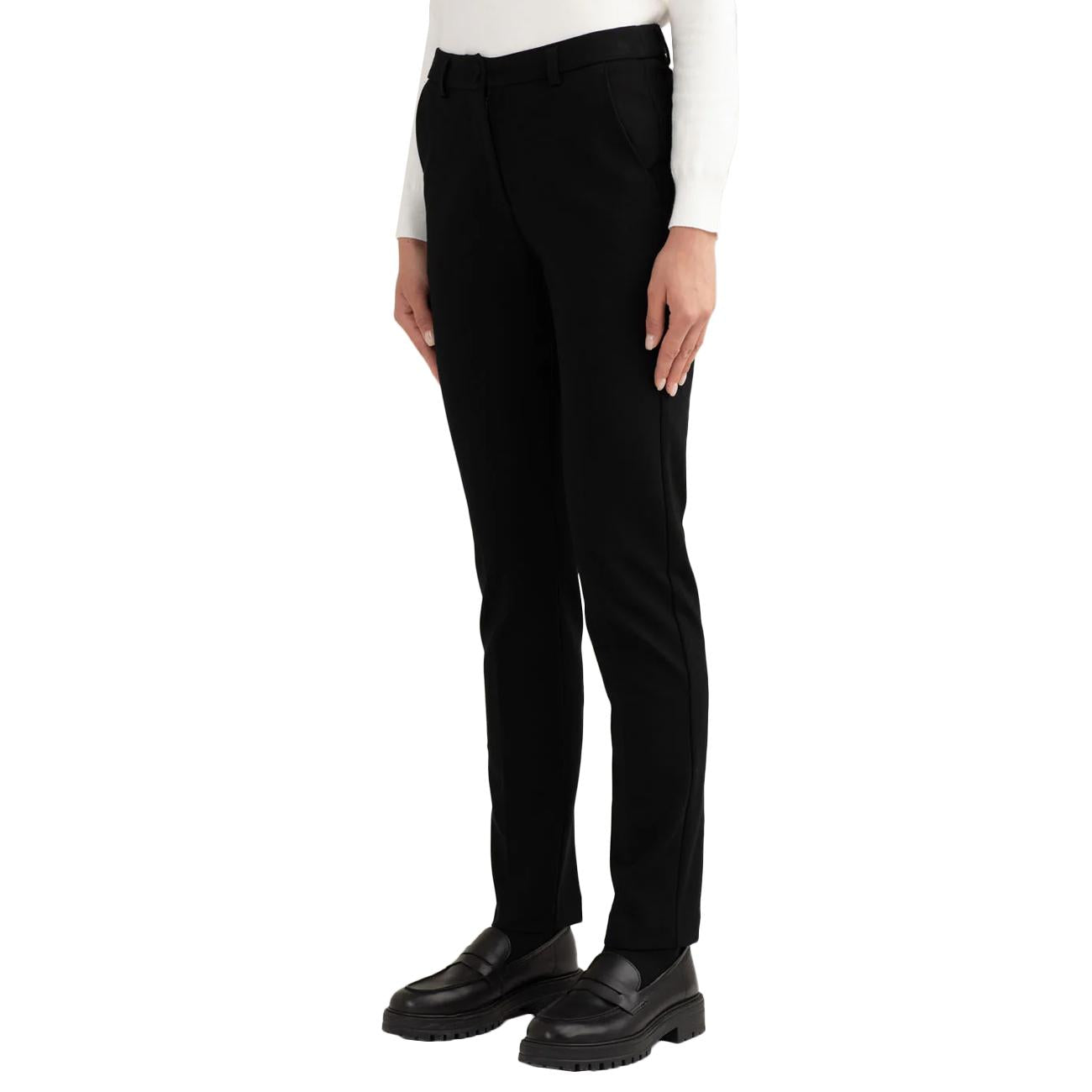 Pantalone A Sigaretta In Tintofilo FW25W13PU A0951 BLACK FRED MELLO 