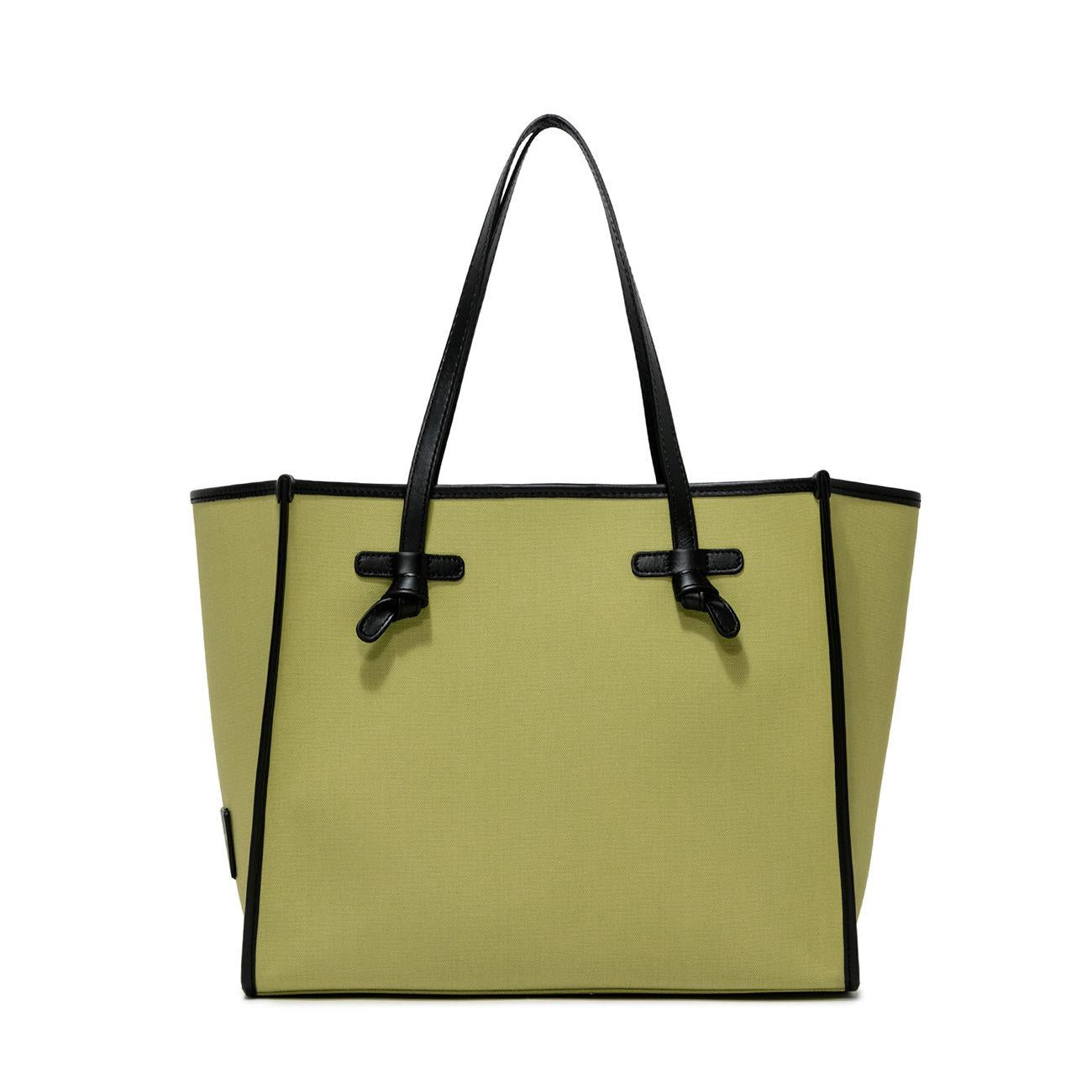 BORSA D. MARCELLA IN TESSUTO E PELLE GIANNI CHIARINI BS6850/23PE/CNV/SE 12918/APPLE GREEN/LAGOON GIANNI CHIARINI 