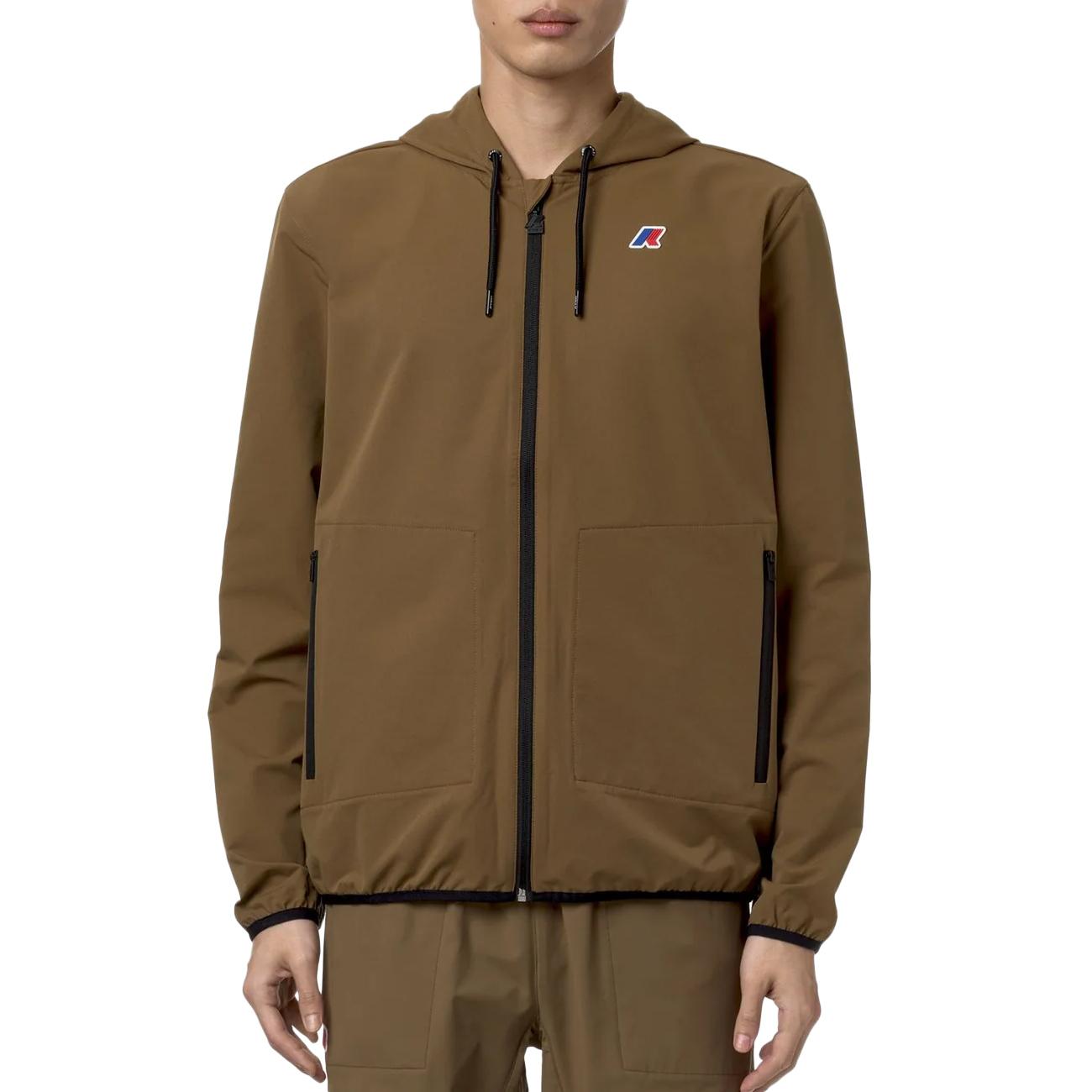 Felpa Jourdain Uomo Brown Corda K2122YW 045 BROWN CORDA K-WAY 