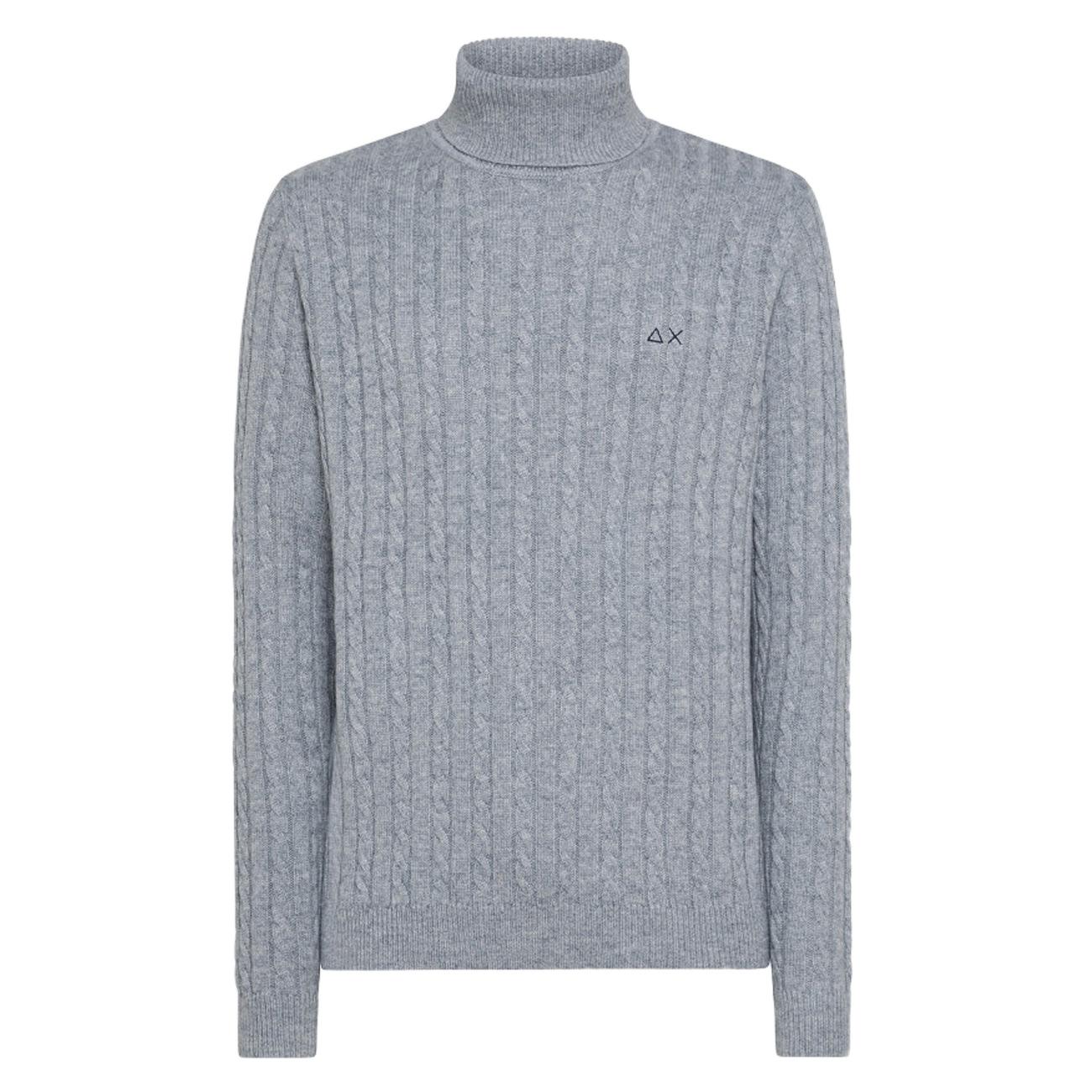 Maglia Turle Cable Uomo Grigio K43140 06 GRIGIO SUN68 