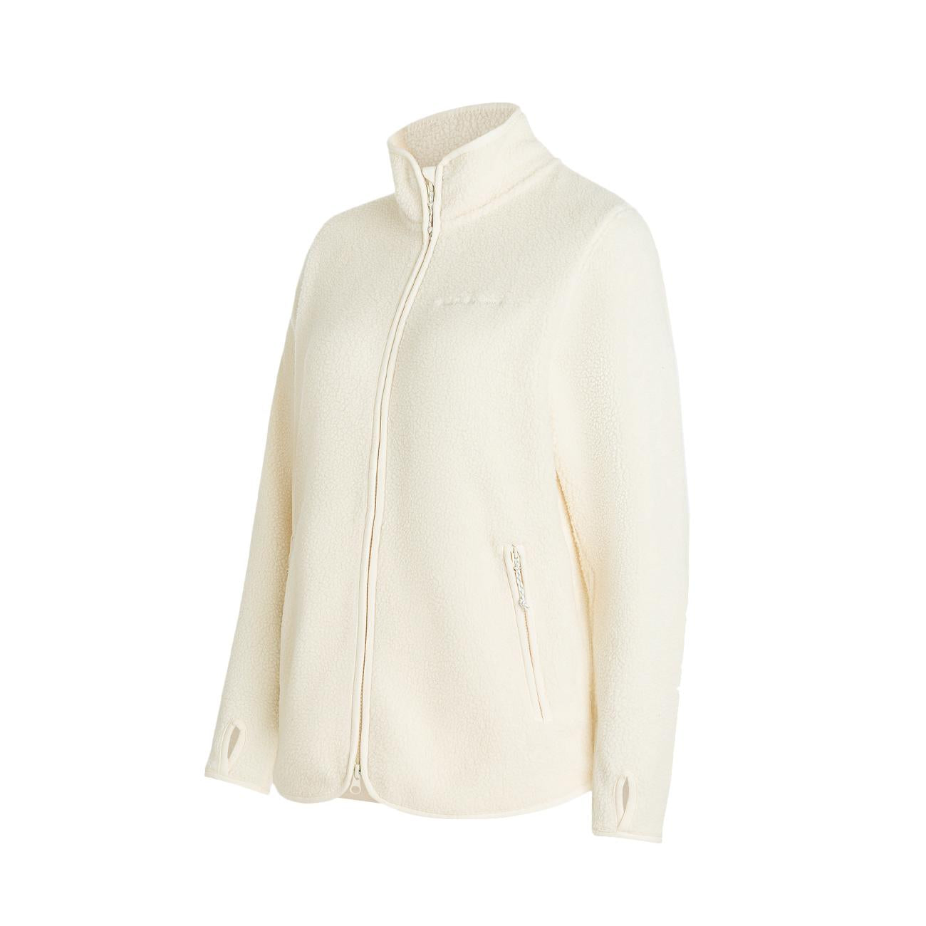 Pile Zip Donna Vintage White G79699 050 VINTAGE WHITE PEAK PERFORMANCE 