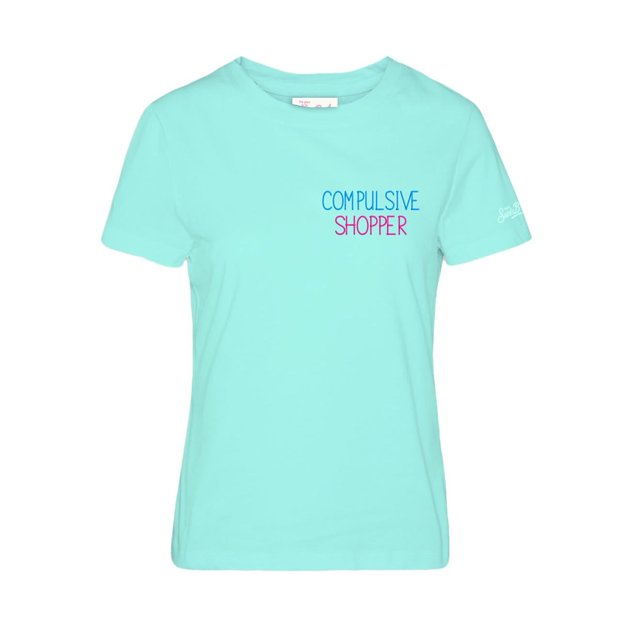 T-Shirt Compulsive Shopper Donna Compulsive Shopper TEX0001 05707F COMPULSIVE SHOPPER 56 MC2 SAINT BARTH 