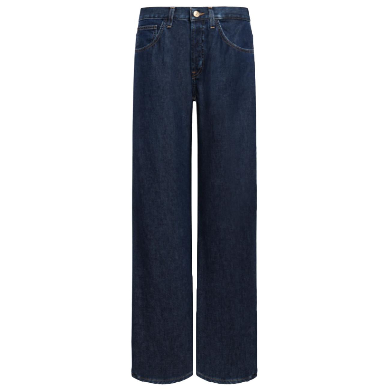 Jeans Jacklyn Wide Leg In Denim Fisso DP427 DFH331 J32 800 BLU SCURO DONDUP 