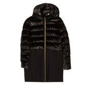 CAPPOTTO BIMBA PIUMA CAPP. STAC.PANNO MISTO LANA+LUREX HERNO PI0064G33600 9300 NERO HERNO 