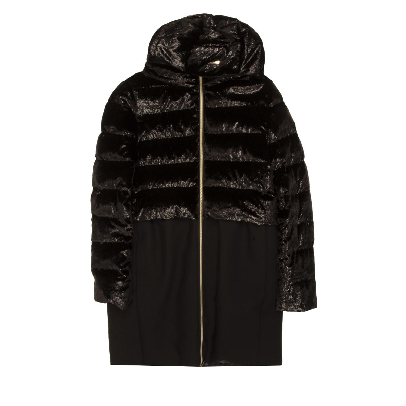 CAPPOTTO BIMBA PIUMA CAPP. STAC.PANNO MISTO LANA+LUREX HERNO PI0064G33600 9300 NERO HERNO 