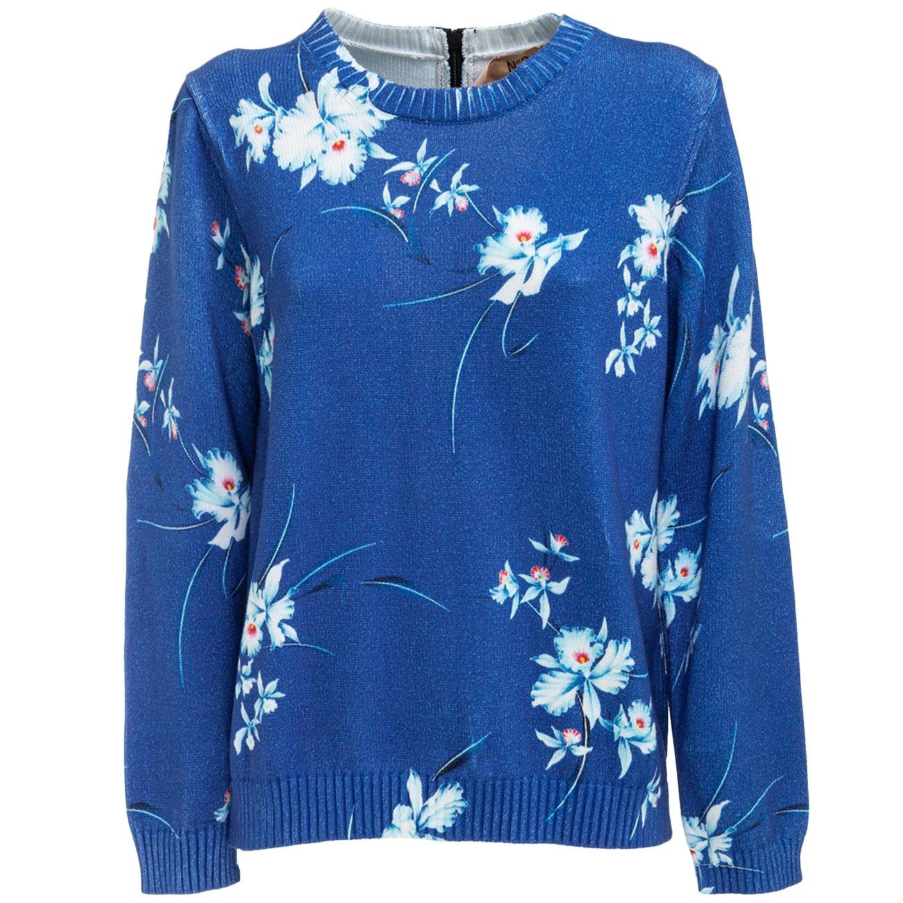 N°21 Pullover Fiorato Con Zip N21/A022/9501 0001MULTICOLOR 