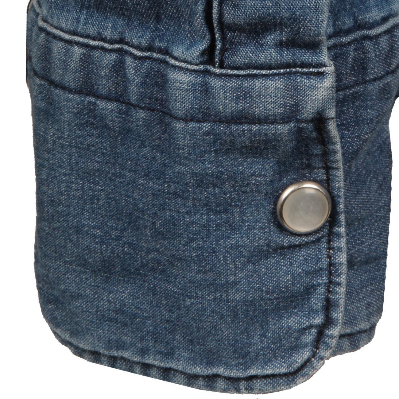 CAMICIA U. BASICA SUPER STRETCH DA C1507B14354300 3/DENIM MEDIO DANIELE ALESSANDRINI 