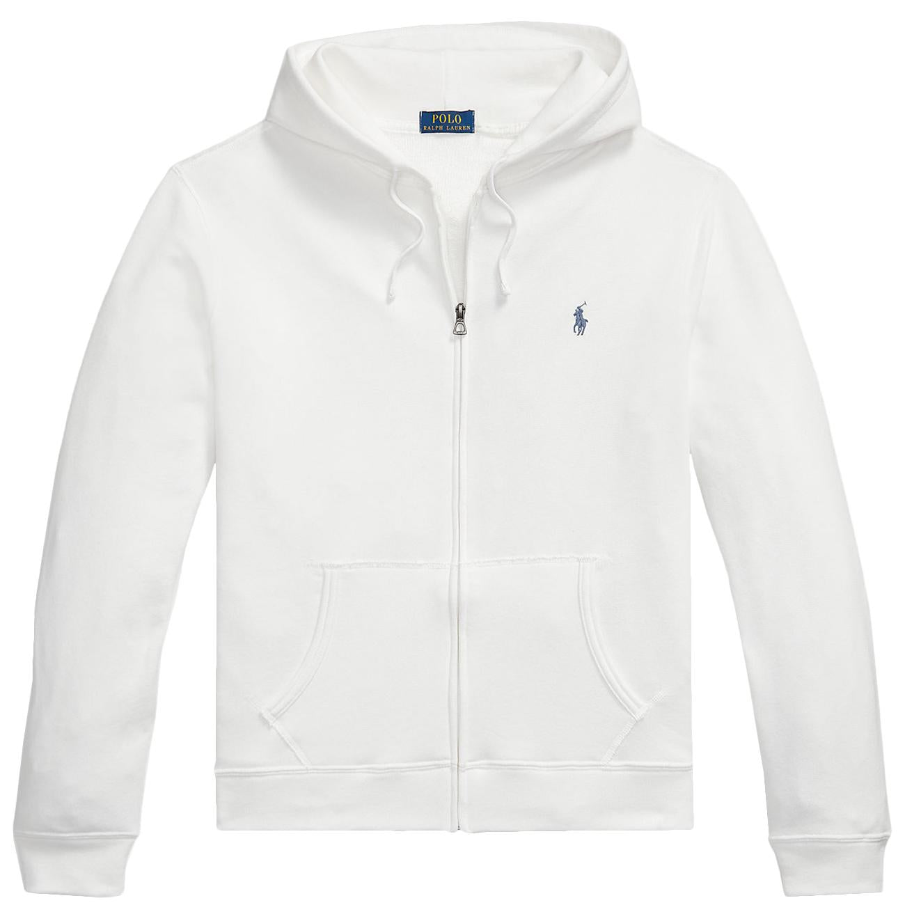 Felpa Con Cappuccio e Zip 710A12480 007 WHITE POLO RALPH LAUREN 
