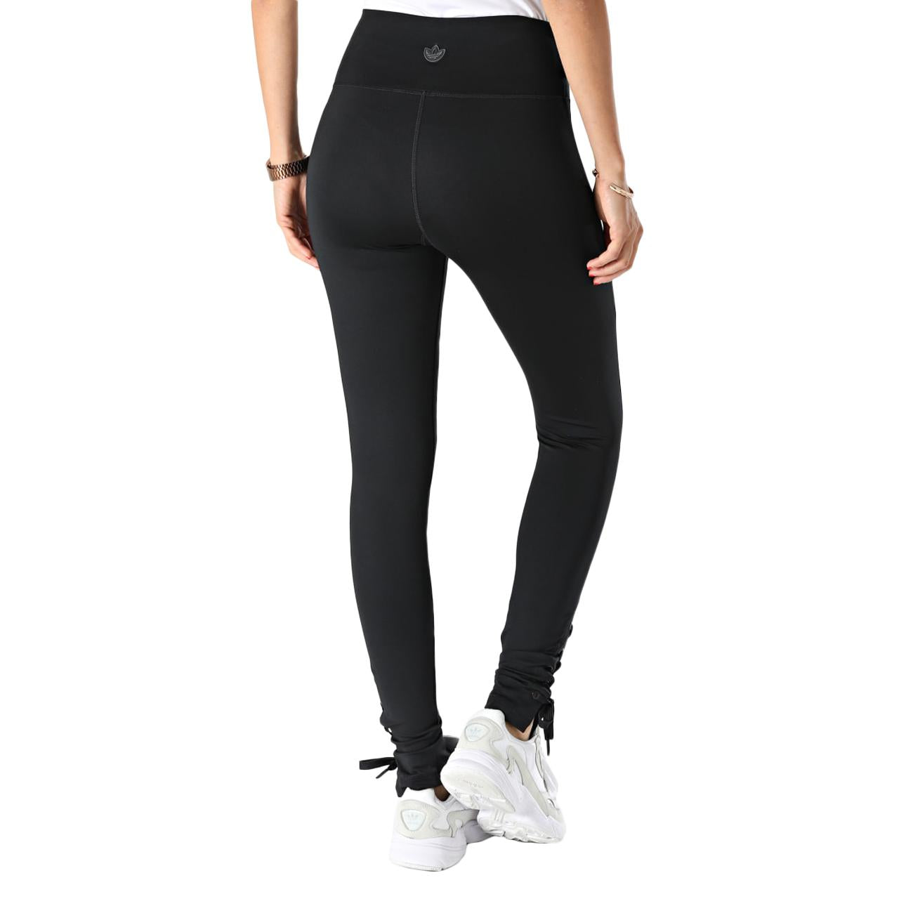 Leggings Con Lacci Caviglia Donna Nero HK5077 BLACK ADIDAS 