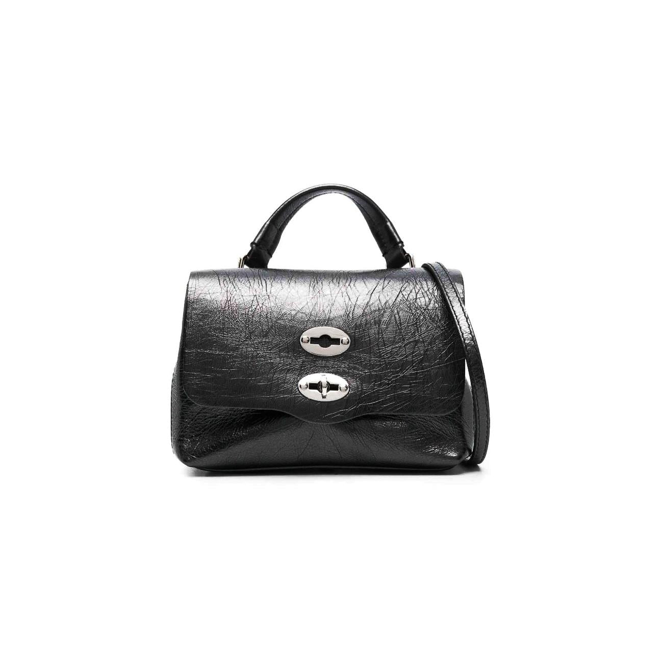 Borsa Postina Lume Baby Donna Black Nero 068010 0760000 BABY Z0001 BLACK NERO ZANELLATO 