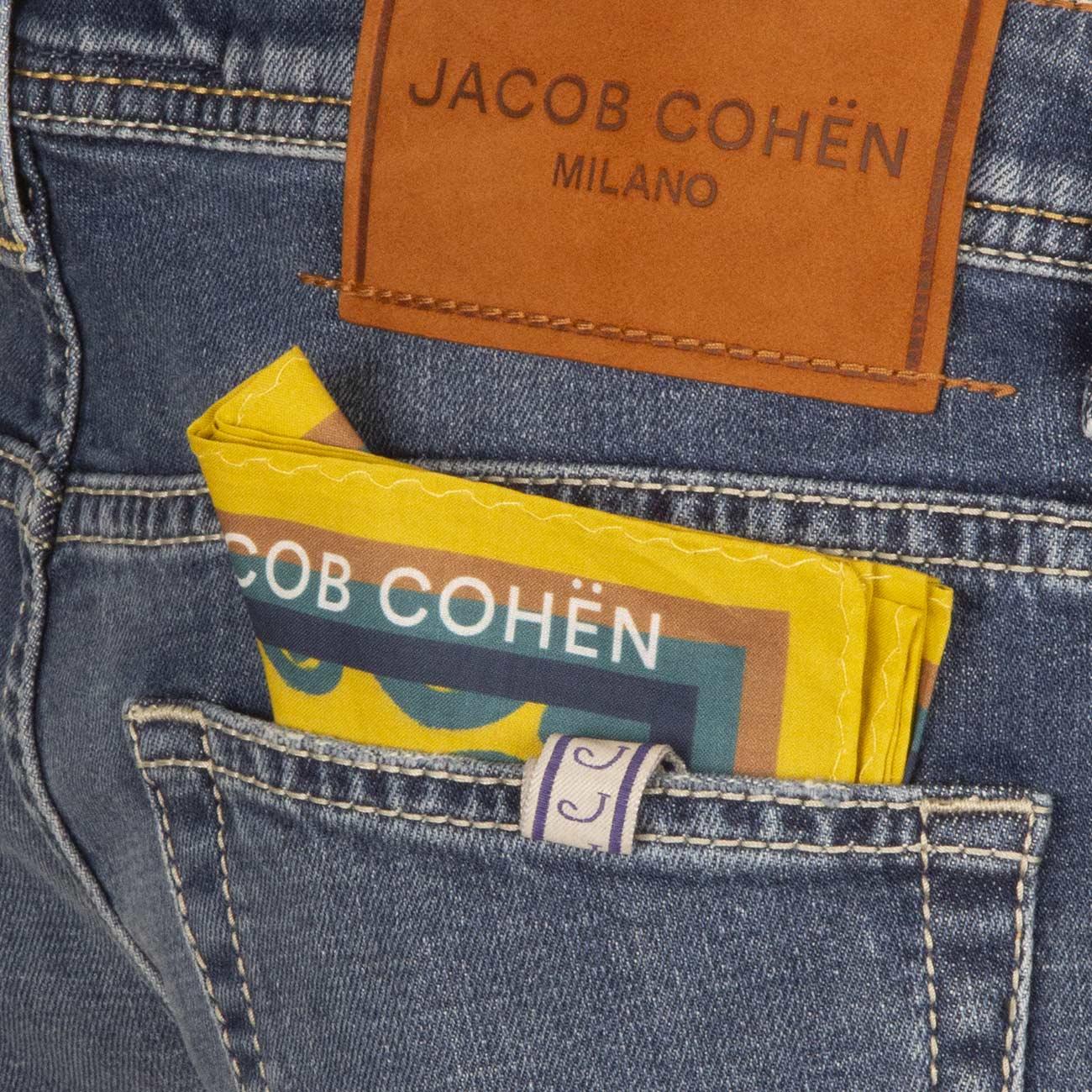 Jeans Scott Slim Fit Uomo Denim Crop UQE1534S3736 734D ZZJU0734 JACOB COHEN 