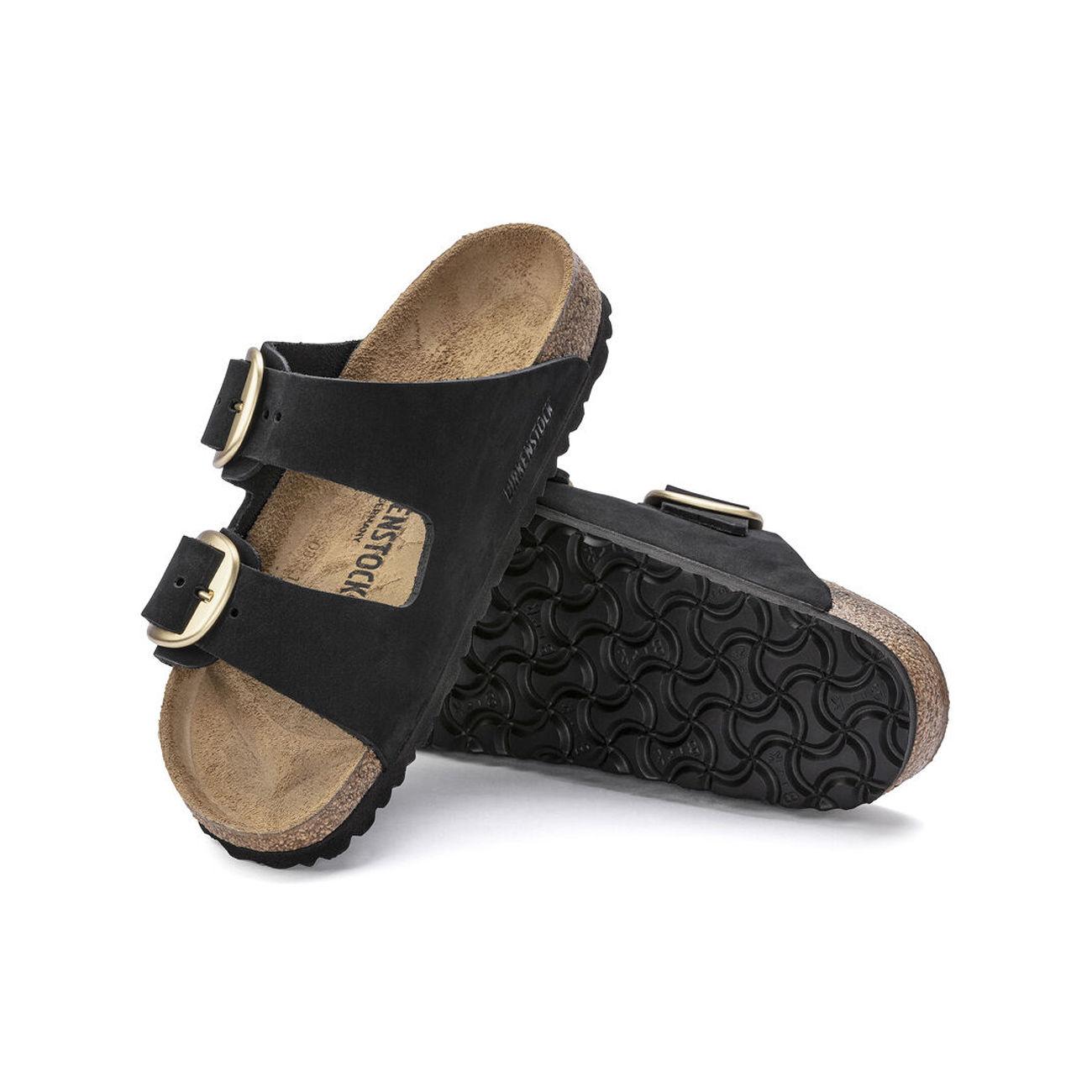 ARIZONA BIGBUCKLE NUBUCK BIRKENSTOCK 1023290 BLACK BIRKENSTOCK 