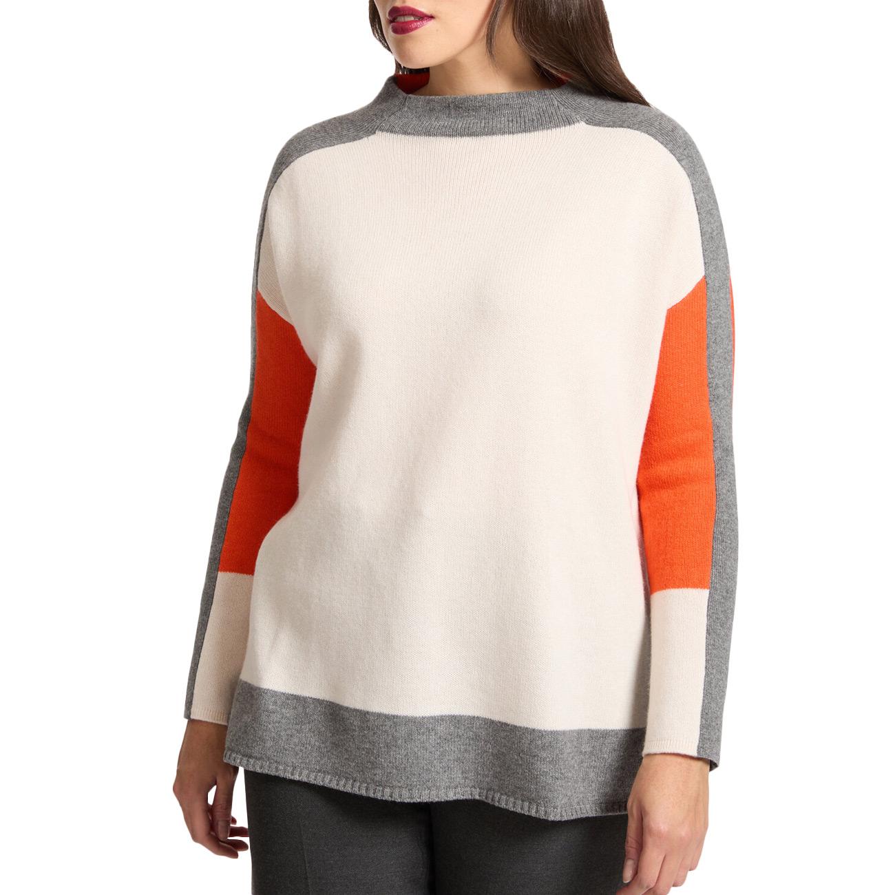 Maglia Colour Block In Lana M446E001863N 0B1 FANTASIA ELENA MIRO' 