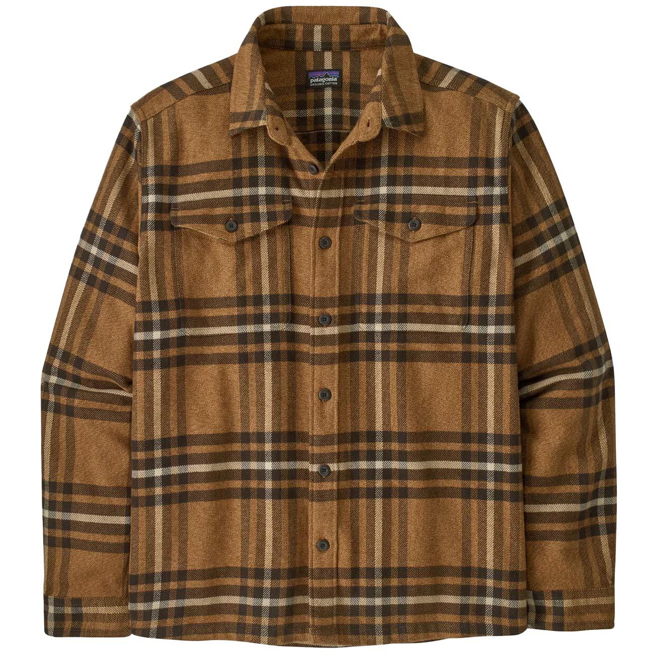 Camicia In Flanella Fjord Da Uomo 42401 CDBN/CATCHDEER BROWN PATAGONIA 