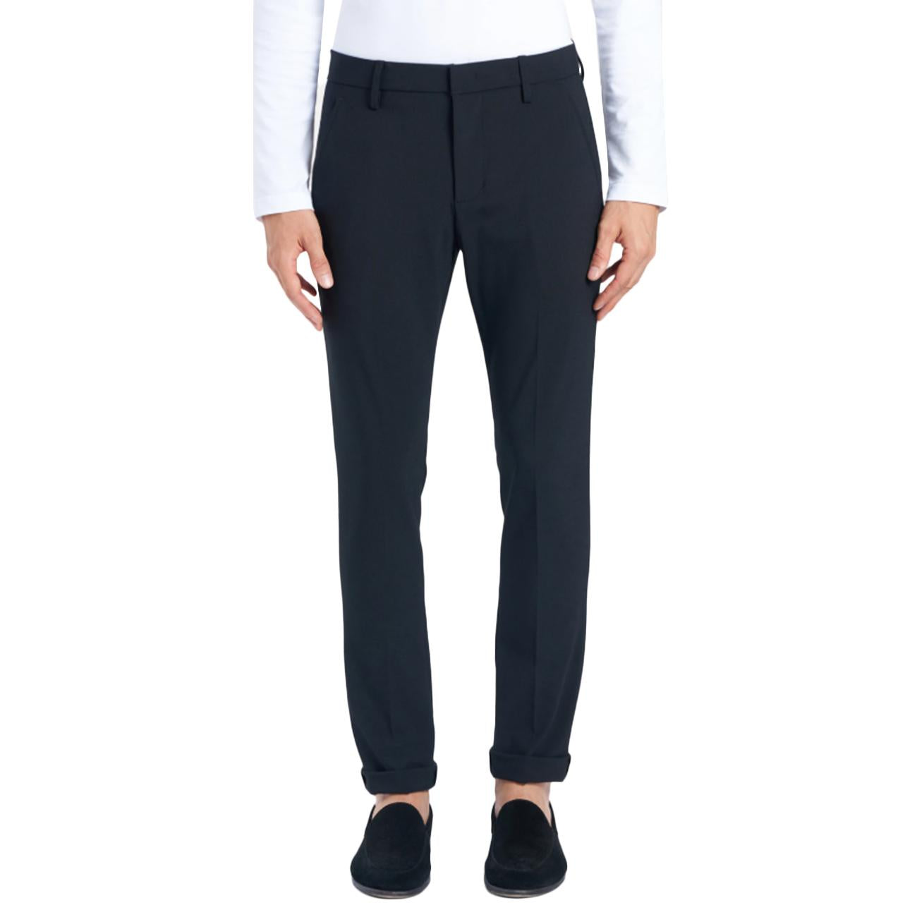 Pantalone Gaubert Slim In Tela Di Lana UP235-TS0009-XXX-DU-W25 999 NERO DONDUP 