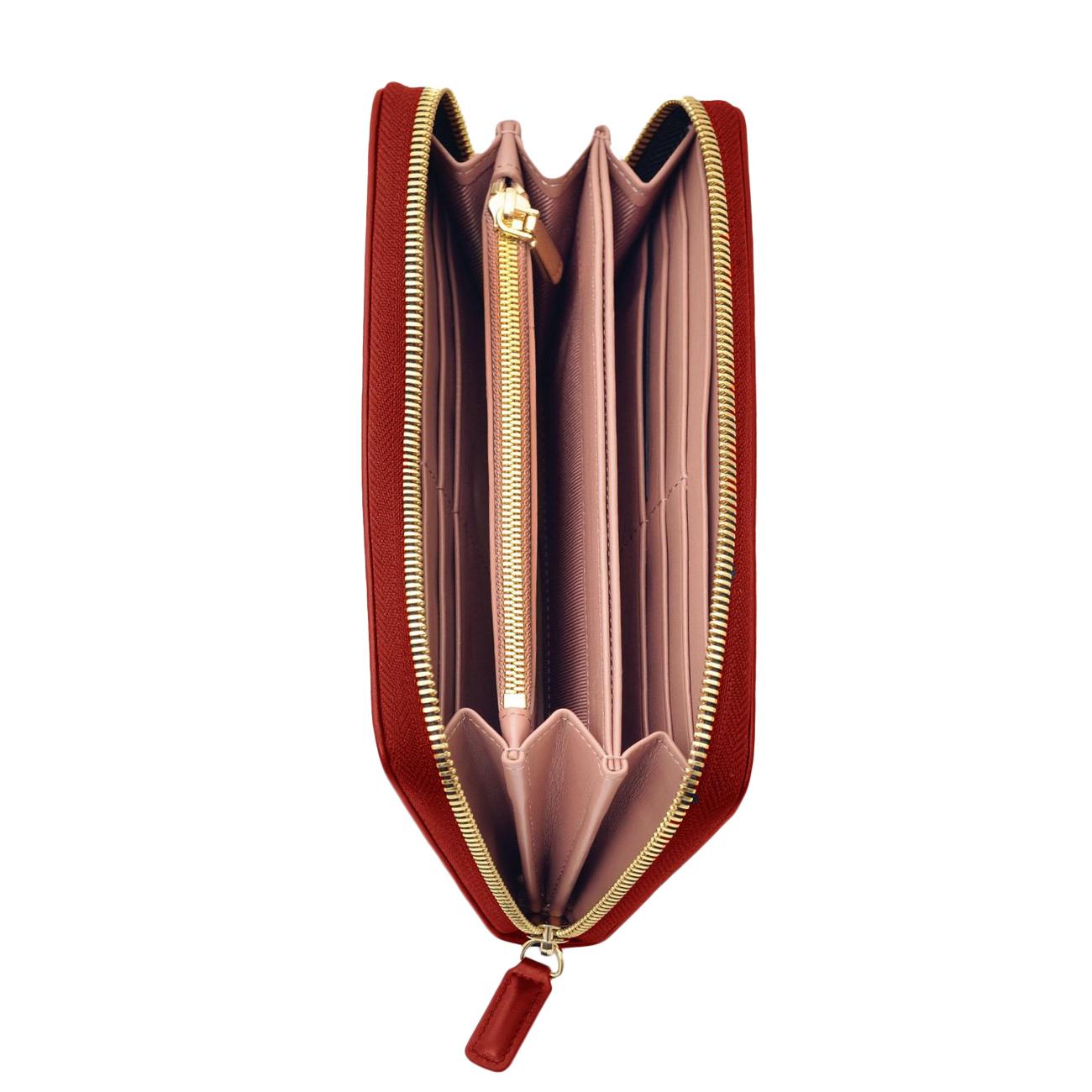 Portafoglio Sissy Zip Around L Donna Rosso 175161 U500 ROSSO A.G. SPALDING&BROS 