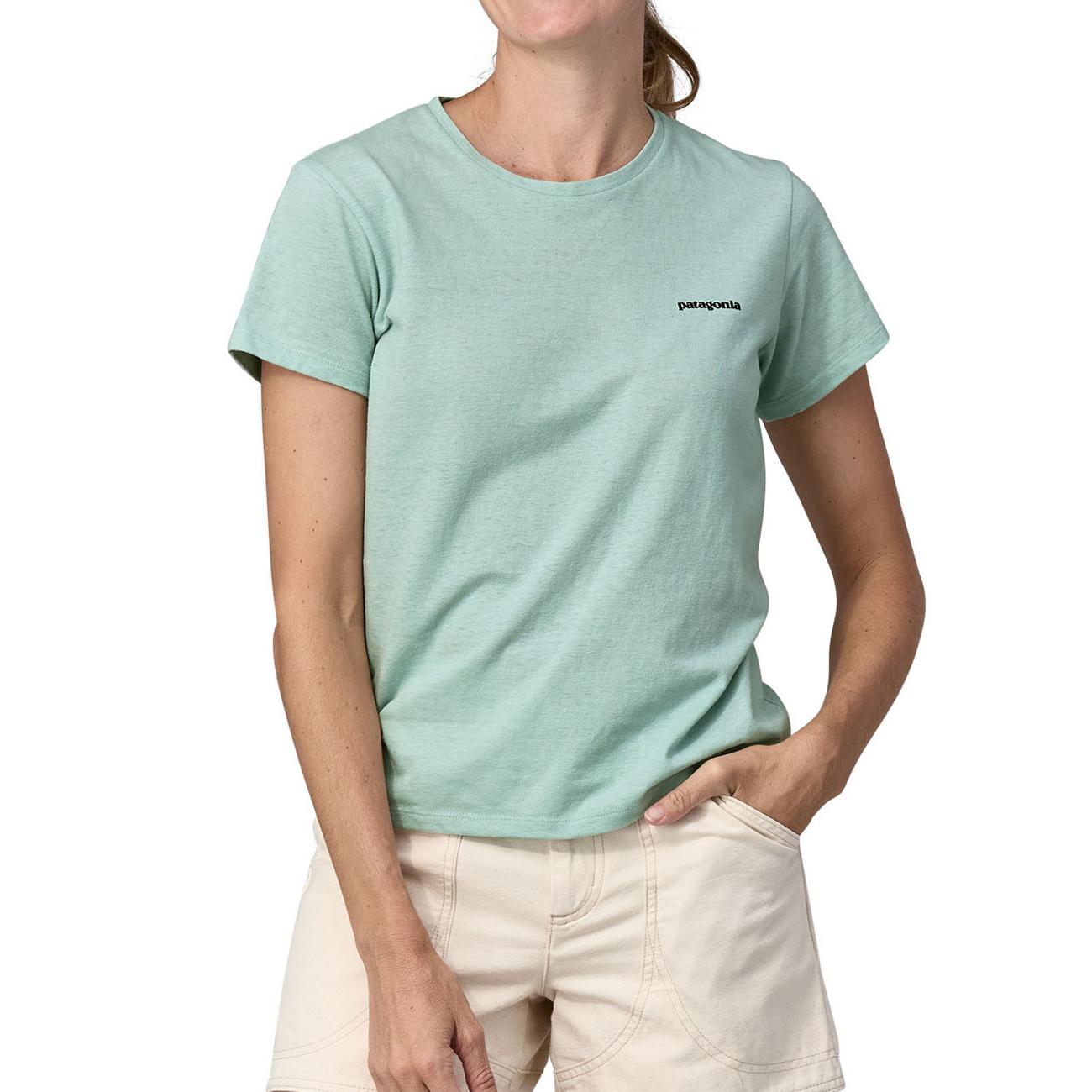 T-Shirt Logo Responsabili-Tee Donna Wispy Green 37567 WPYG WISPY GREEN PATAGONIA 