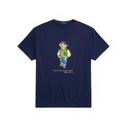 T-Shirt Orsetto Patch Uomo Newport Navy Vrsy 710854497 039 F24 NEWPORT NAVY VRSY POLO RALPH LAUREN 