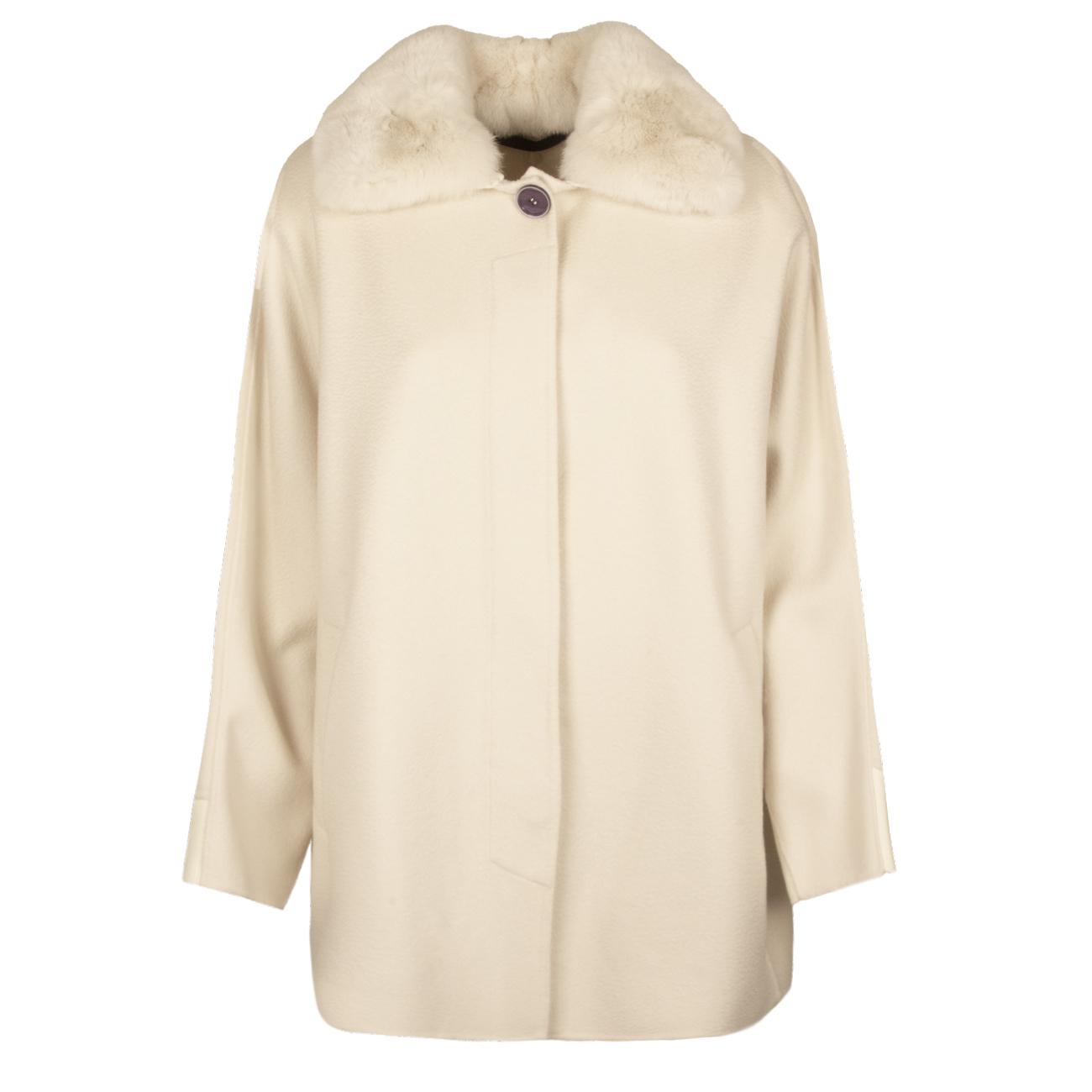 Cappa In Cashmere E Lana Merino Donna Pearl 23IMT307.2TC 802 PEARL DIEGO M 