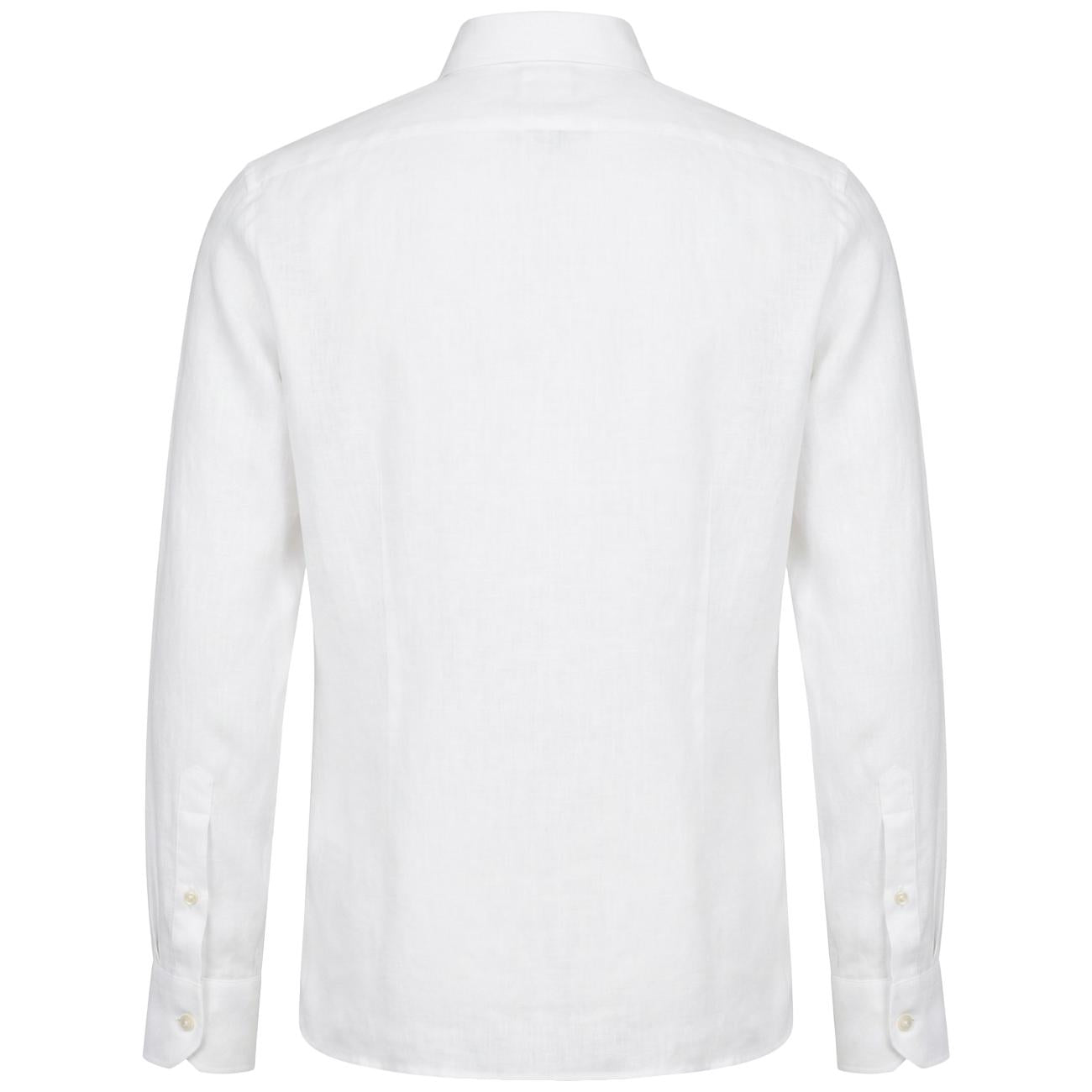 MASCHERONI Mascheroni Camicia Lino Regualr Fit GMB/QE8CUU UA1 BIANCO 