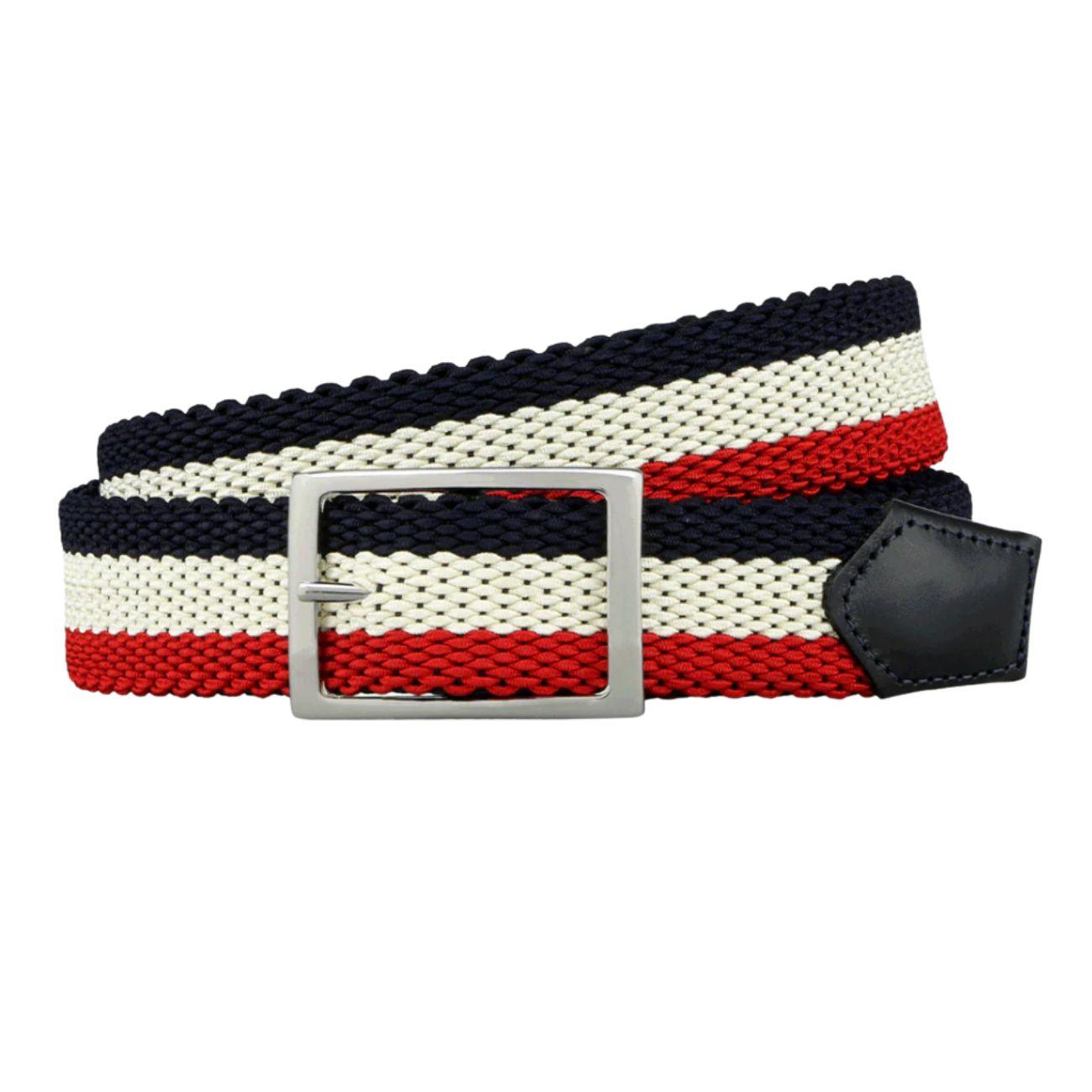 Cintura Reversibile Stretch Uomo Navy Rosso ATHISON 12 NAVY/RED ATHISON 