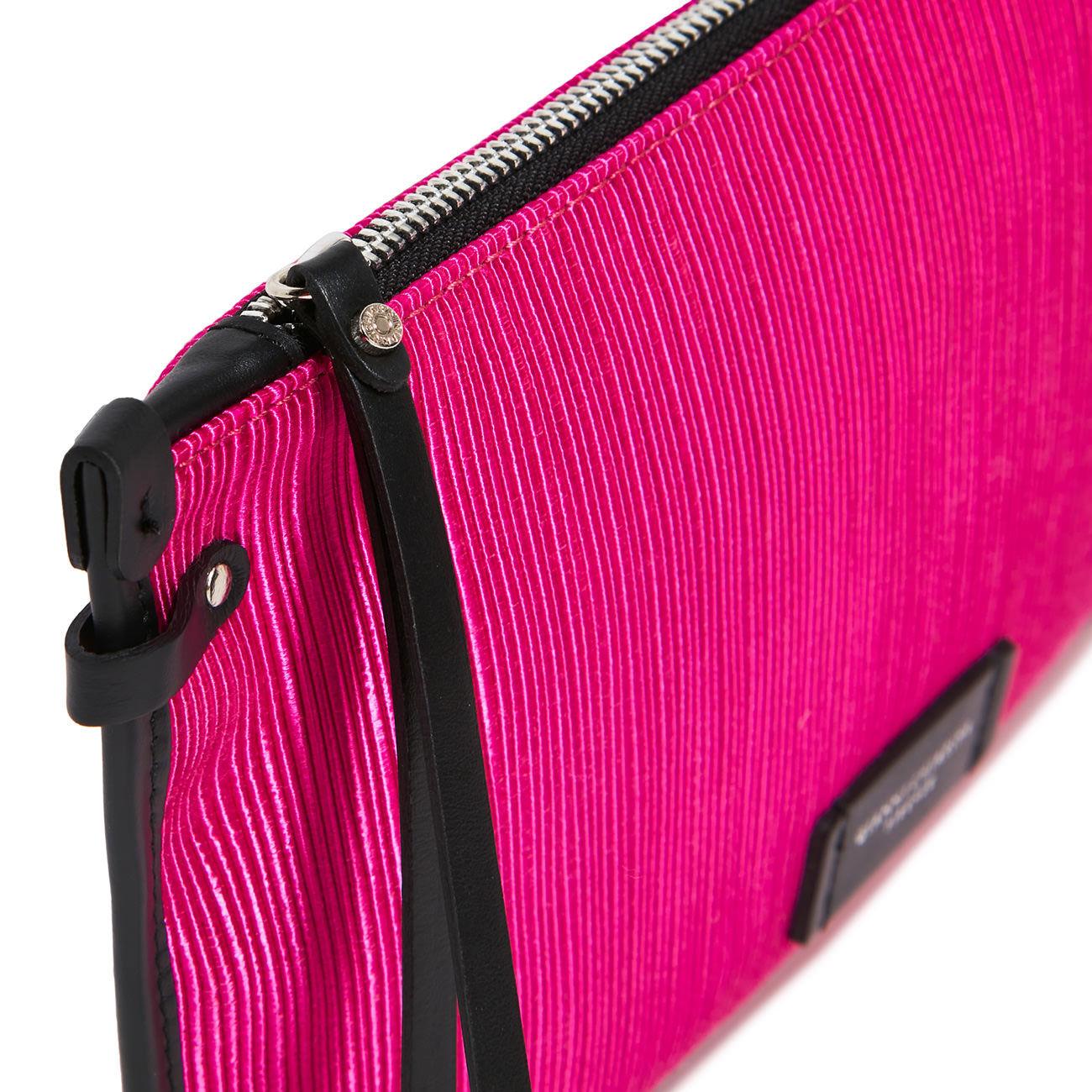 Clutch Marcella Pelle E Tessuto Donna Fucsia BS9405VTMN 12933 FUCSIA GIANNI CHIARINI 