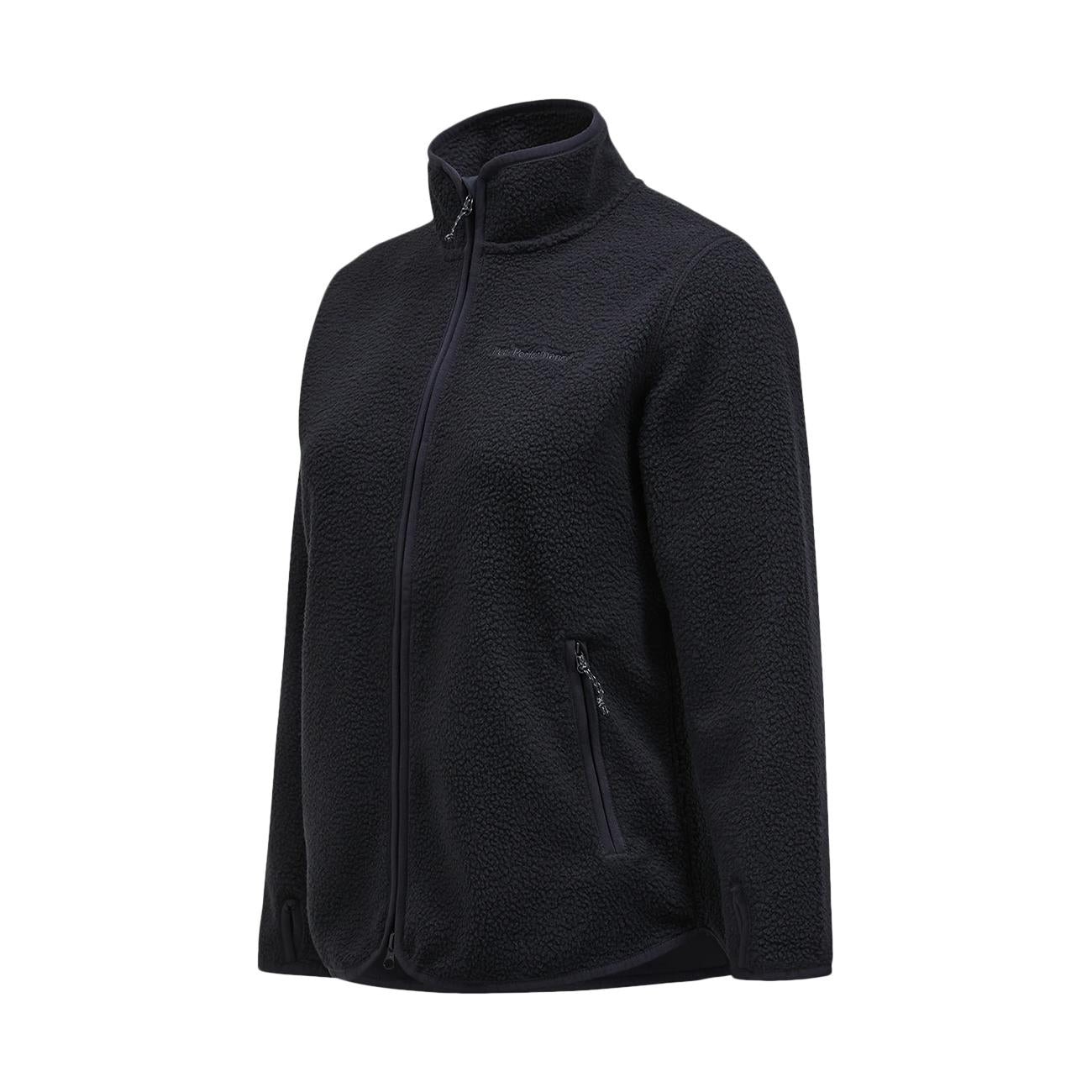 Pile Zip Donna Nero G79699 040 BLACK PEAK PERFORMANCE 