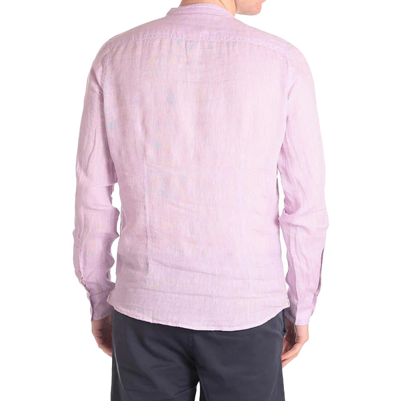 Camicia Coreana In Lino MK13002 LAVANDA MARKUP 