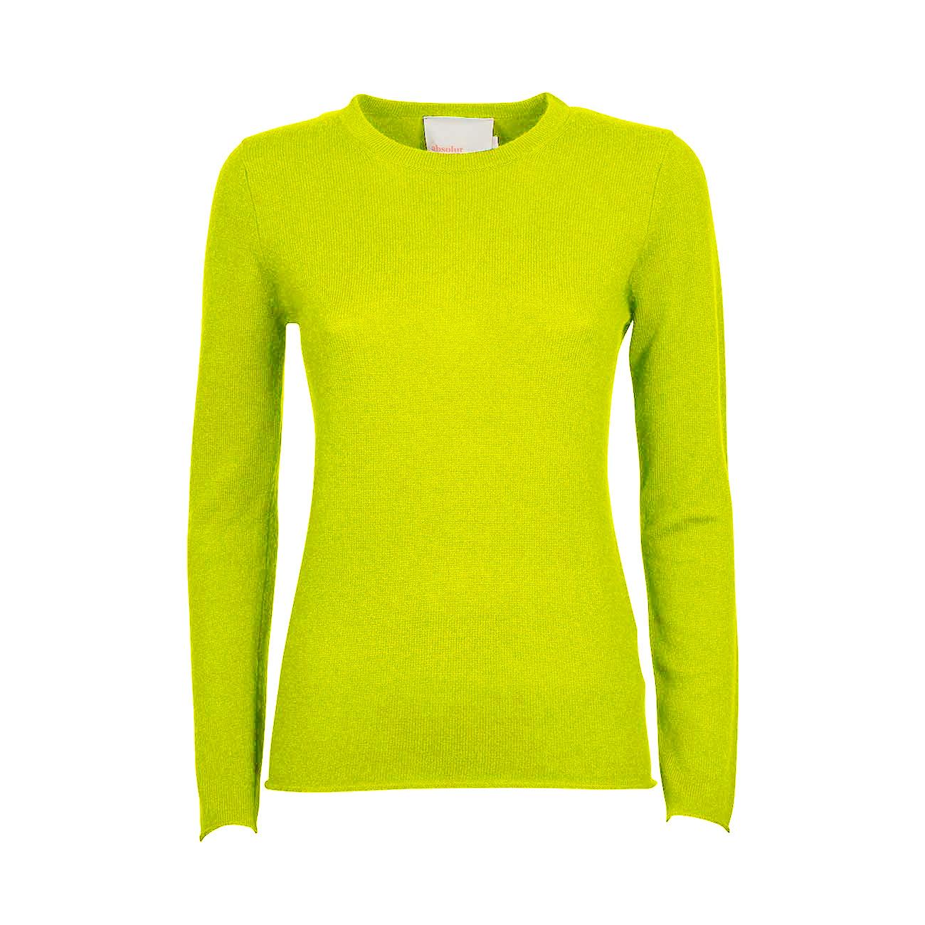 Pull Sarah Donna Jaune Fluo AC142015C JAUNE FLUO ABSOLUT CASHMERE 