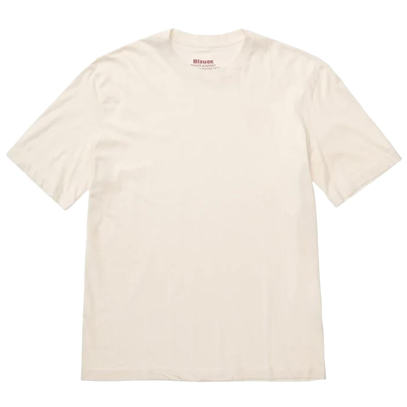 T-shirt Eutaw Con Logo Tonale 26SBLUH02302-007439 102 BIANCO NEVE BLAUER 