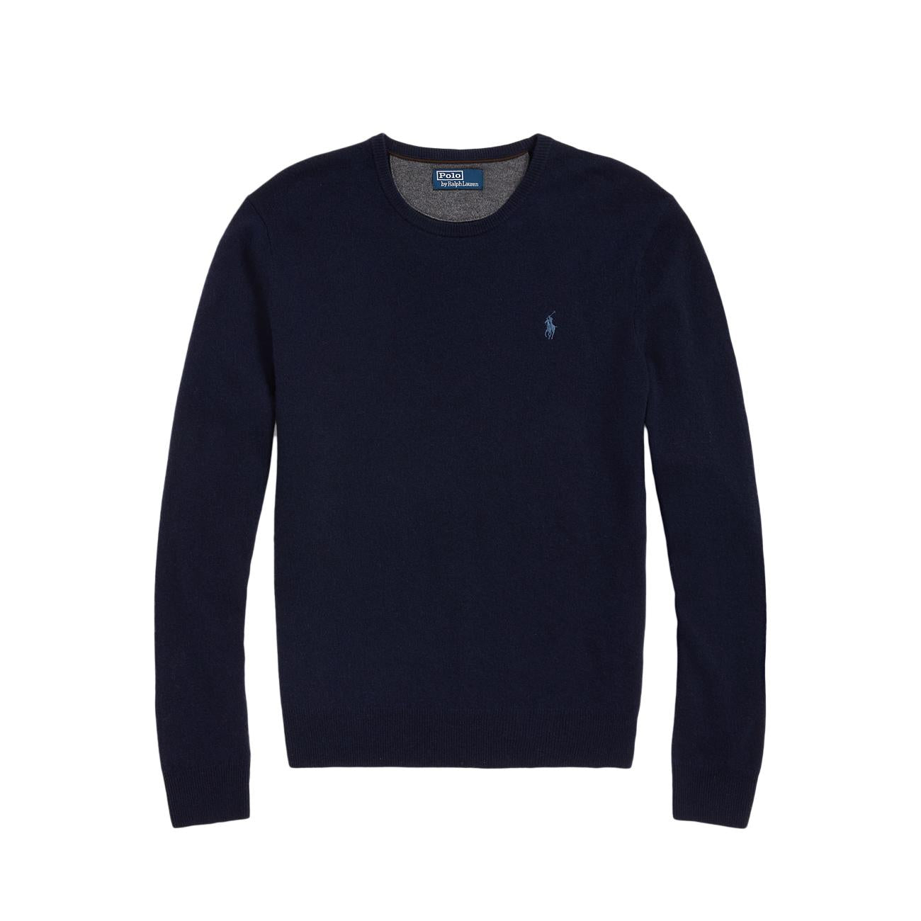 Pullover Lambswool Uomo Hunter Navy 710876714 001 HUNTER NAVY POLO RALPH LAUREN 
