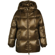 Piumino Oversize In Nylon Ultralight Donna Verde Militare PI001515D12017 7745 VERDE MILITARE HERNO 