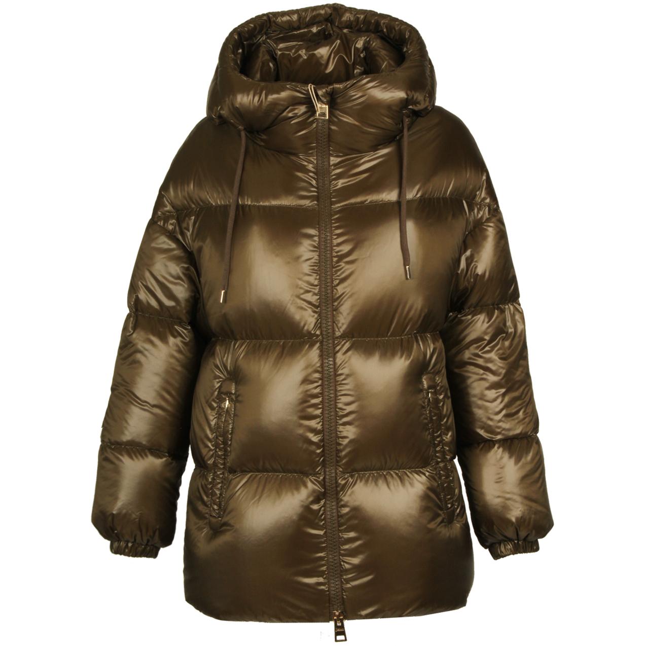 Piumino Oversize In Nylon Ultralight Donna Verde Militare PI001515D12017 7745 VERDE MILITARE HERNO 