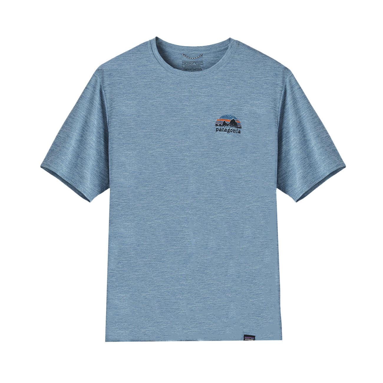 T.SHIRT U. M`S CAP COOL DAILY GRAPHIC SHIRT PATAGONIA 45235 SSMX SKYLINE STEAM BLUE XDYE PATAGONIA 