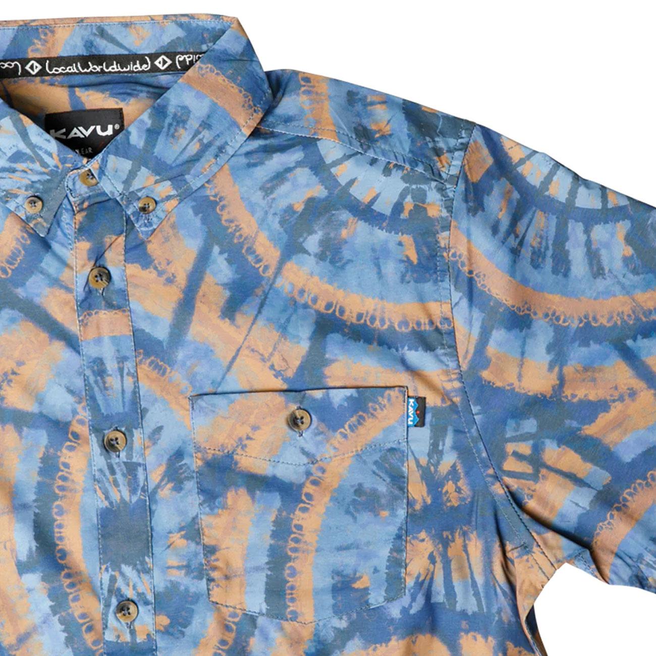 Camicia River Wrangler Uomo Blu KAV5093/5093 CIRCLE TIE DYE KAVU 