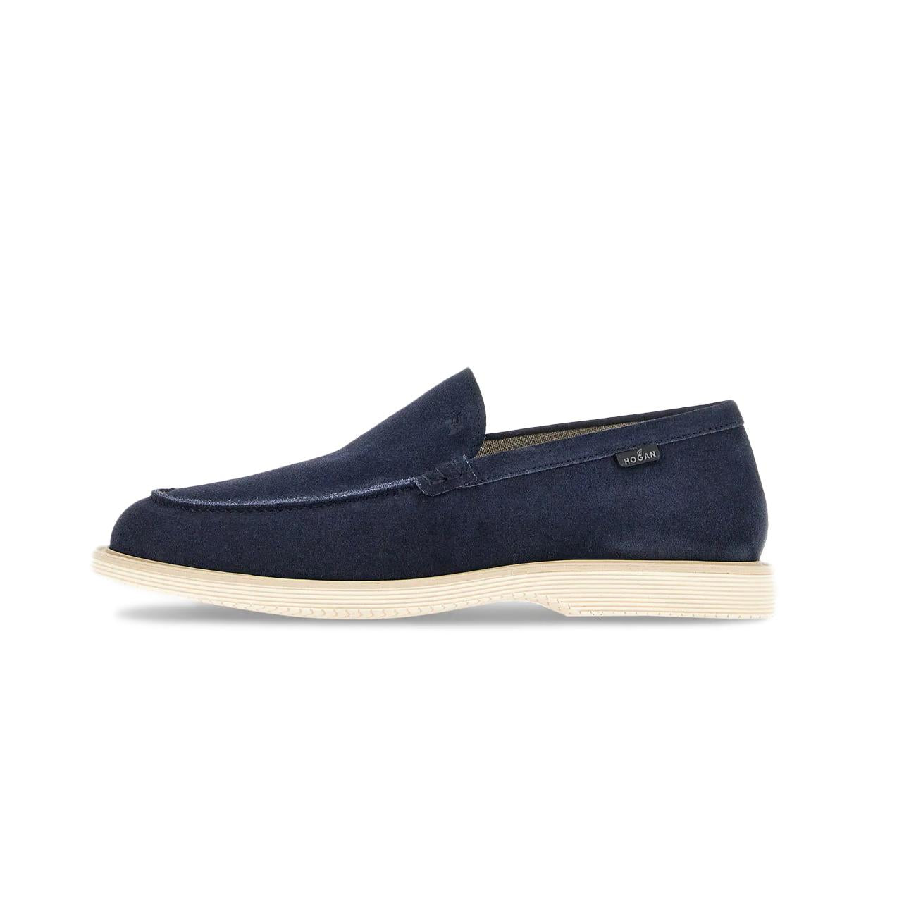 Mocassini H633 Millerighe Uomo Blu Tuareg HXM6330EJ40HG0U828 BLU TUAREG HOGAN 