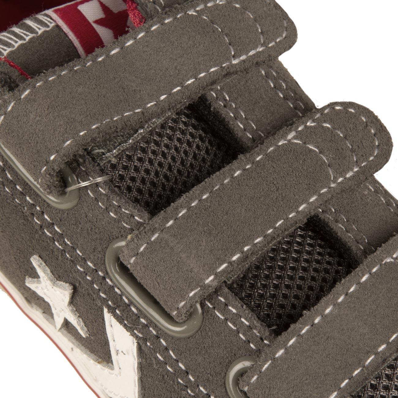 Sneakers All Star Badge Ox 3V Suede Bambino Charcoal/White 625386C CHARC/WHIT# CONVERSE 