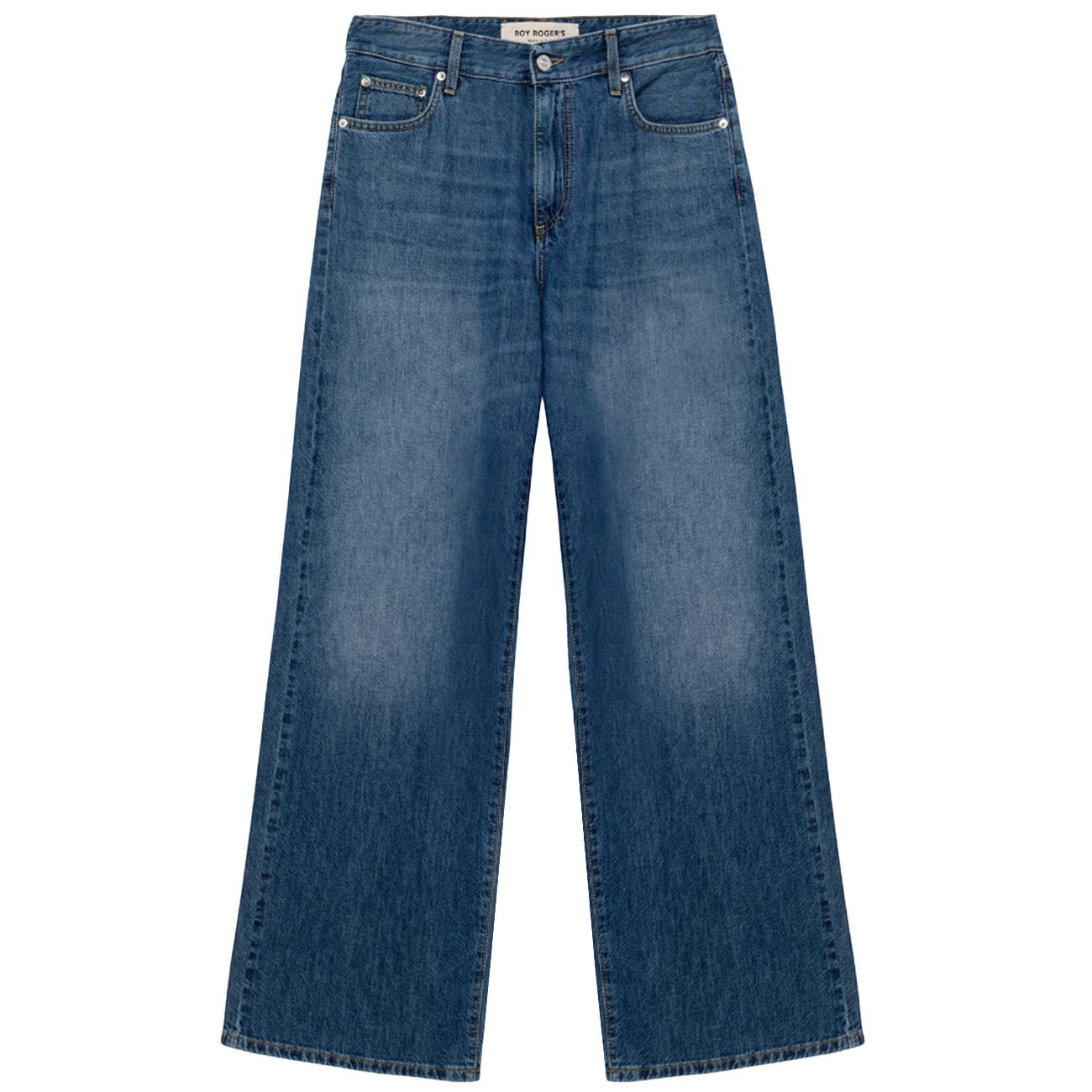 Jeans Super Wide Flower Power RND354D6822317 C0999 DENIM ROY ROGER'S 