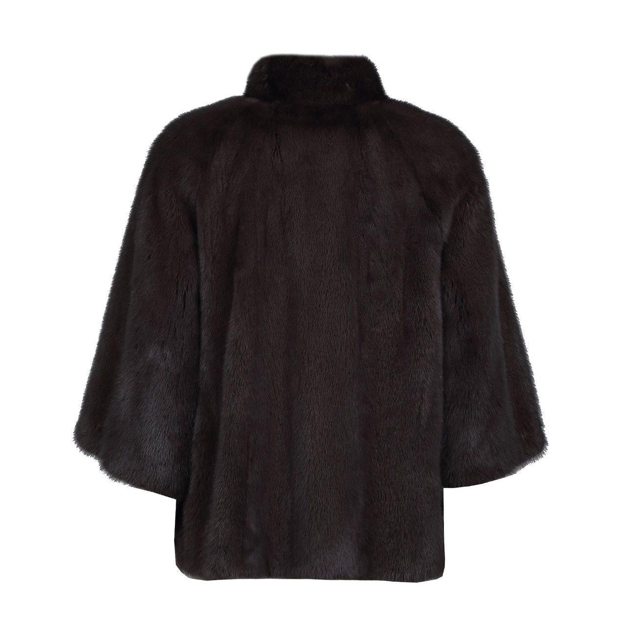 Giacca In Visone Con Cintura Donna Argilla Y356762VCMLX 426 ARGILLA YVES SALOMON 