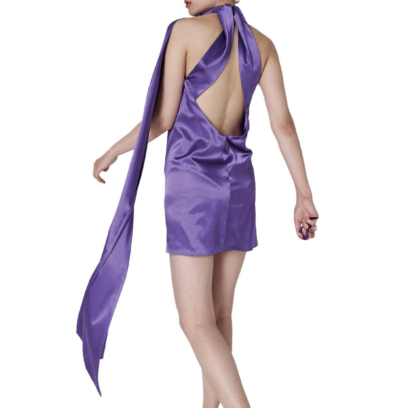 Abito Kira Corto Donna Viola A077VIO VIOLA TWENTYFOURHAITCH 