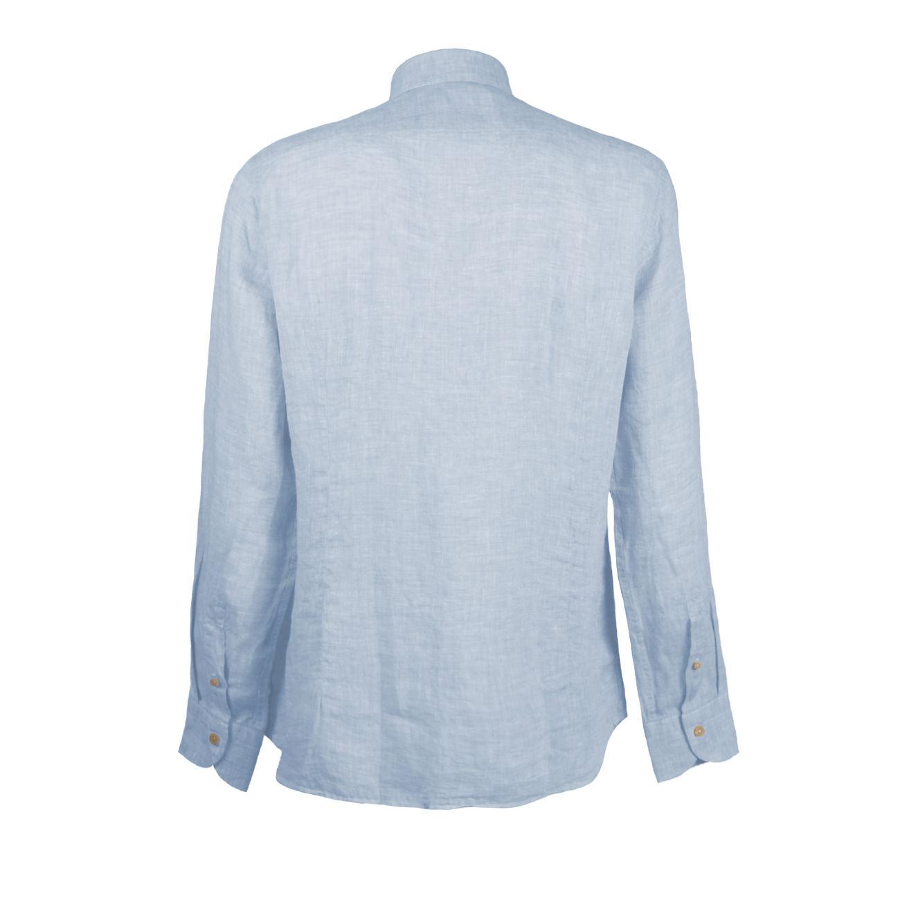 CAMICIA U. M/L T.UNITA C/FRANCESE GUGLIELMINOTTI QE8FUU UB2/AZZURRO GUGLIELMINOTTI 