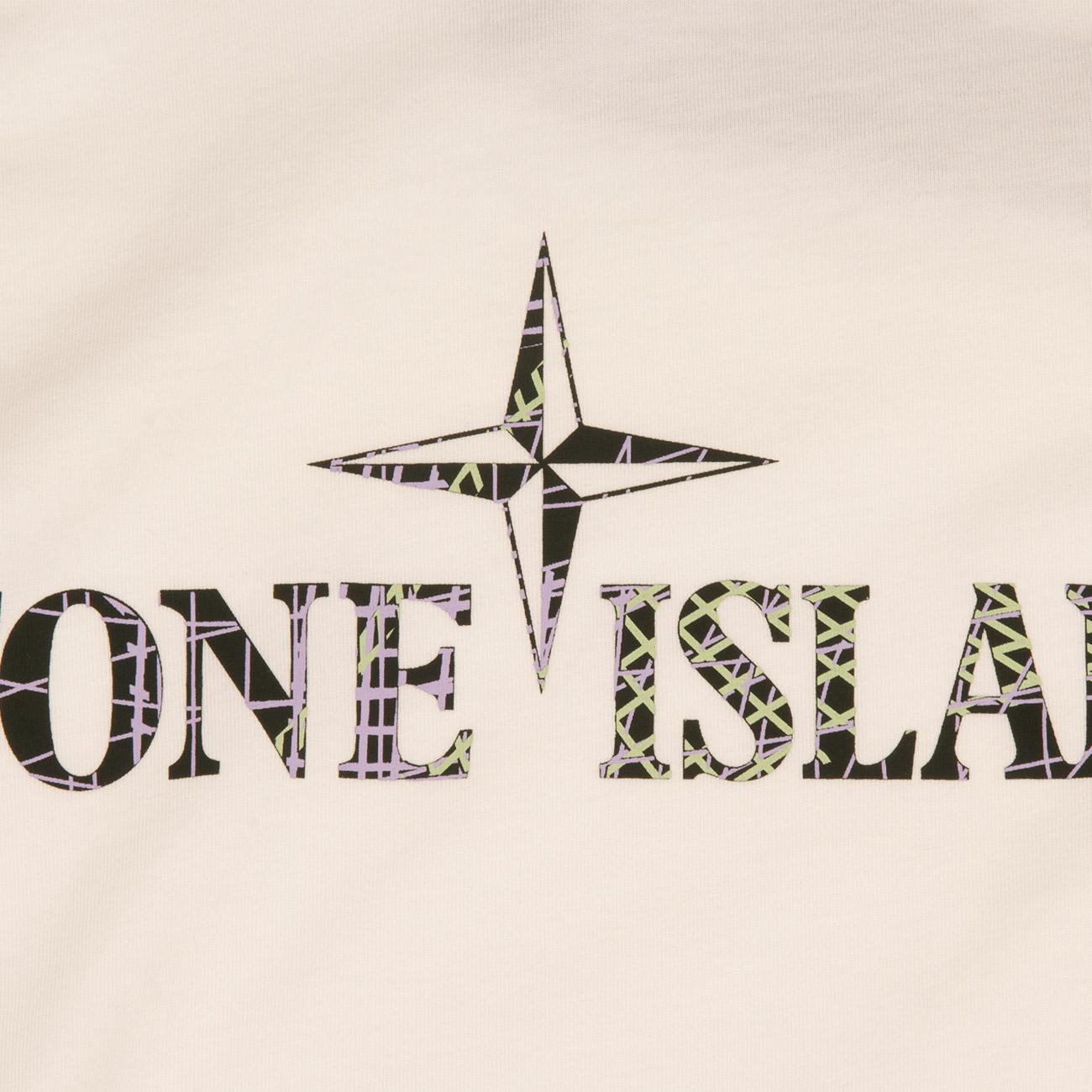 T-Shirt Logo Kids Bianco 781621073 V0001. WHITE STONE ISLAND 
