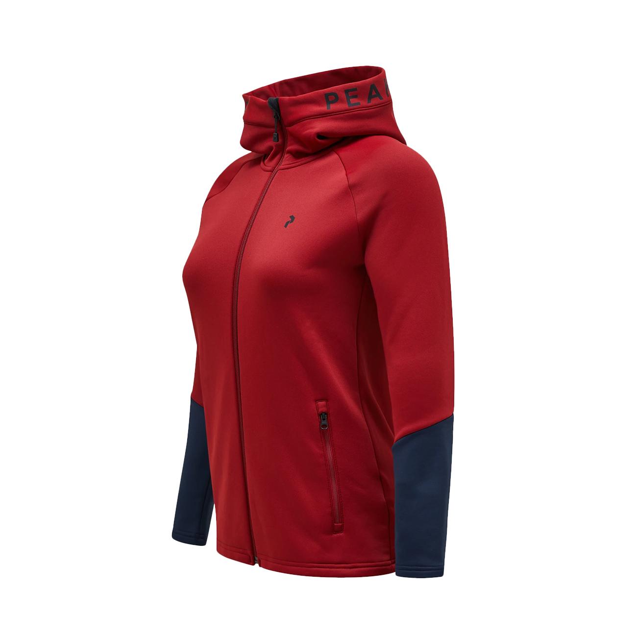 Felpa Rider Donna Sundried Tomato Blue Shado G79434 020 SUNDRIED TOMATO/BLUE SHADO PEAK PERFORMANCE 