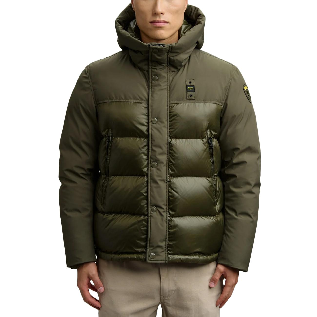 Piumino Brook 25WBLUC03143-006355 670 VERDE BOSCO BLAUER 