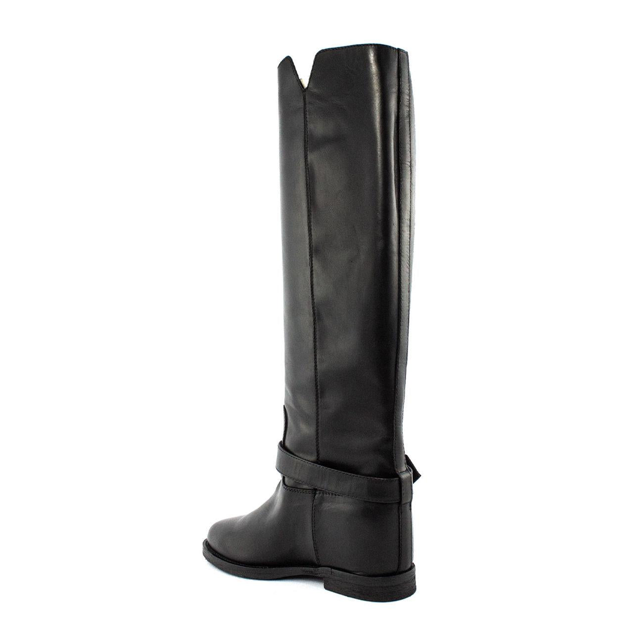 Stivali Gambale Alto Fibbia Oro Donna Nero 3603/SAINTBARTH NERO VIA ROMA 15 