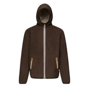 K-WAY Felpa Jack Sherpa Polar Pile Uomo Marrone Beige K71237W AJF MARRONE/BEIGE 