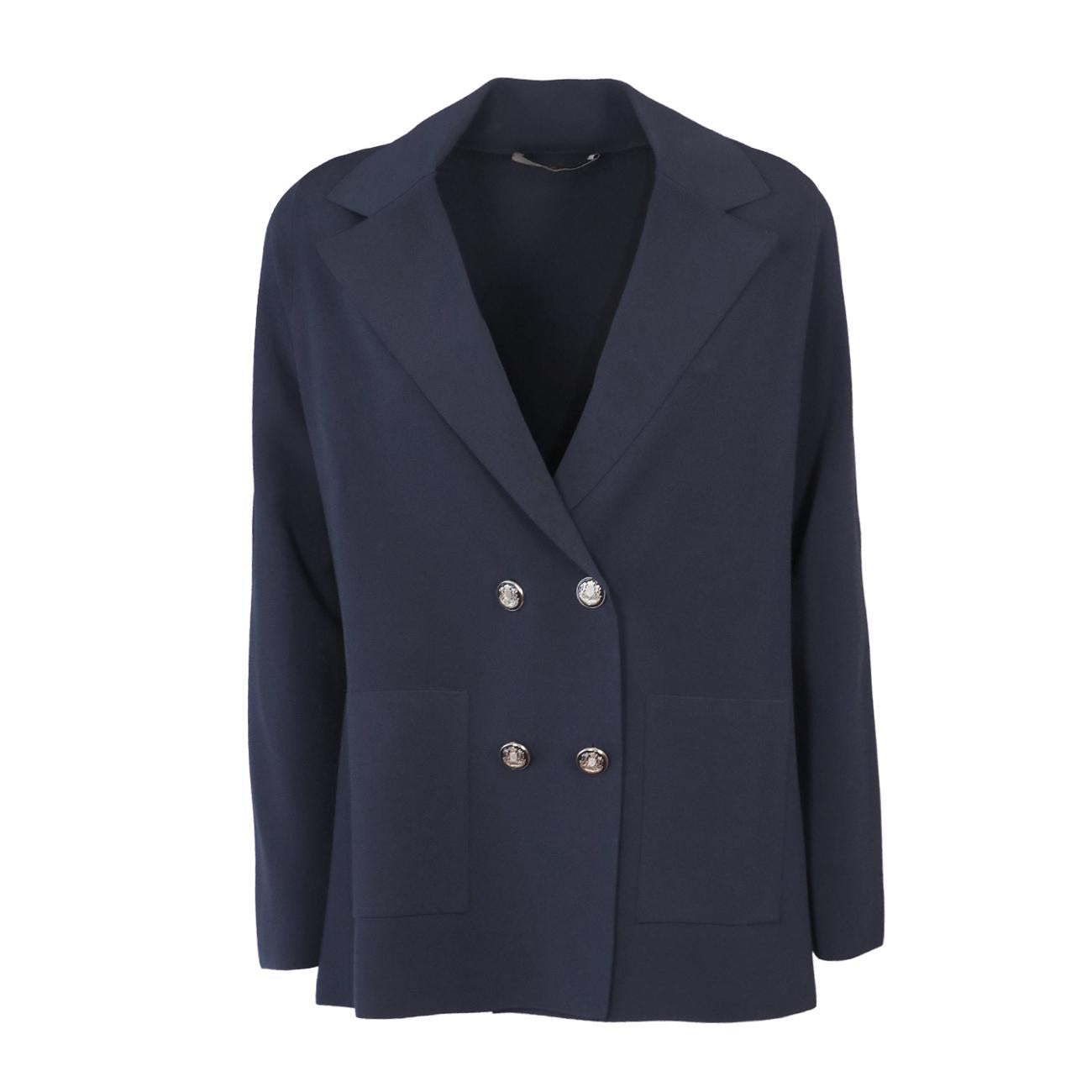 Giacca Doppio Petto Donna Blu 58287 18BLU-BLU D.EXTERIOR 